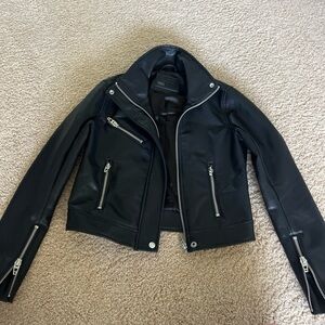 Blank NYC black leather jacket size small